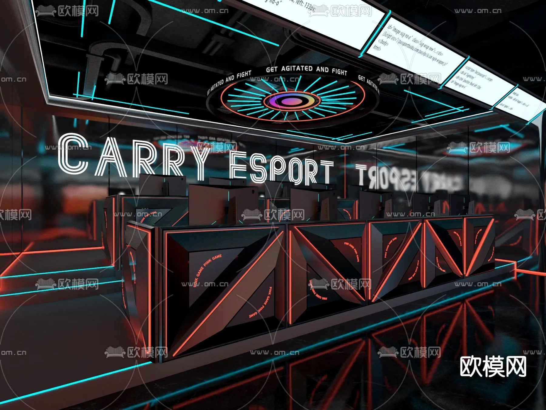 PUBLIC COMMERCE SPACE – 3D Model For Interior Design – 10868