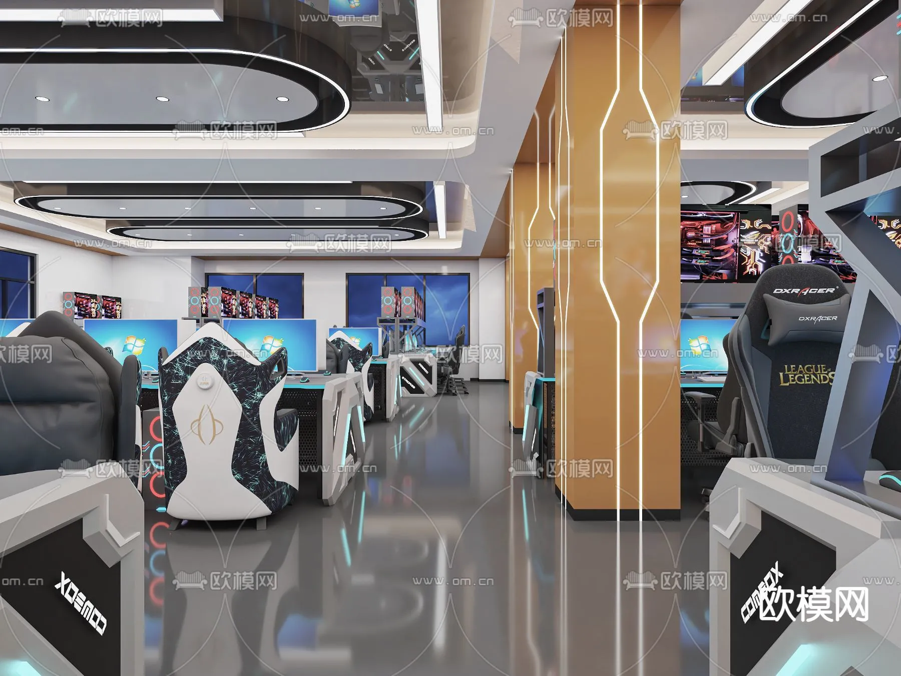 PUBLIC COMMERCE SPACE – 3D Model For Interior Design – 10869