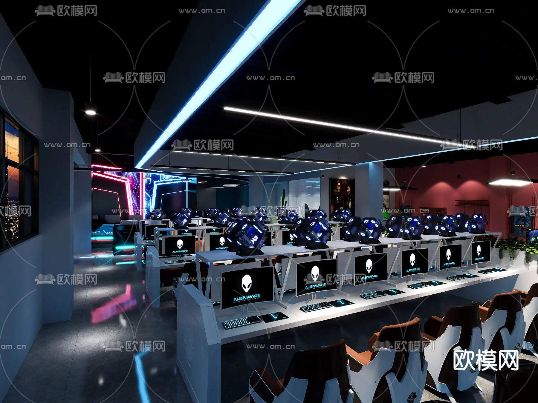 PUBLIC COMMERCE SPACE – 3D Model For Interior Design – 10872