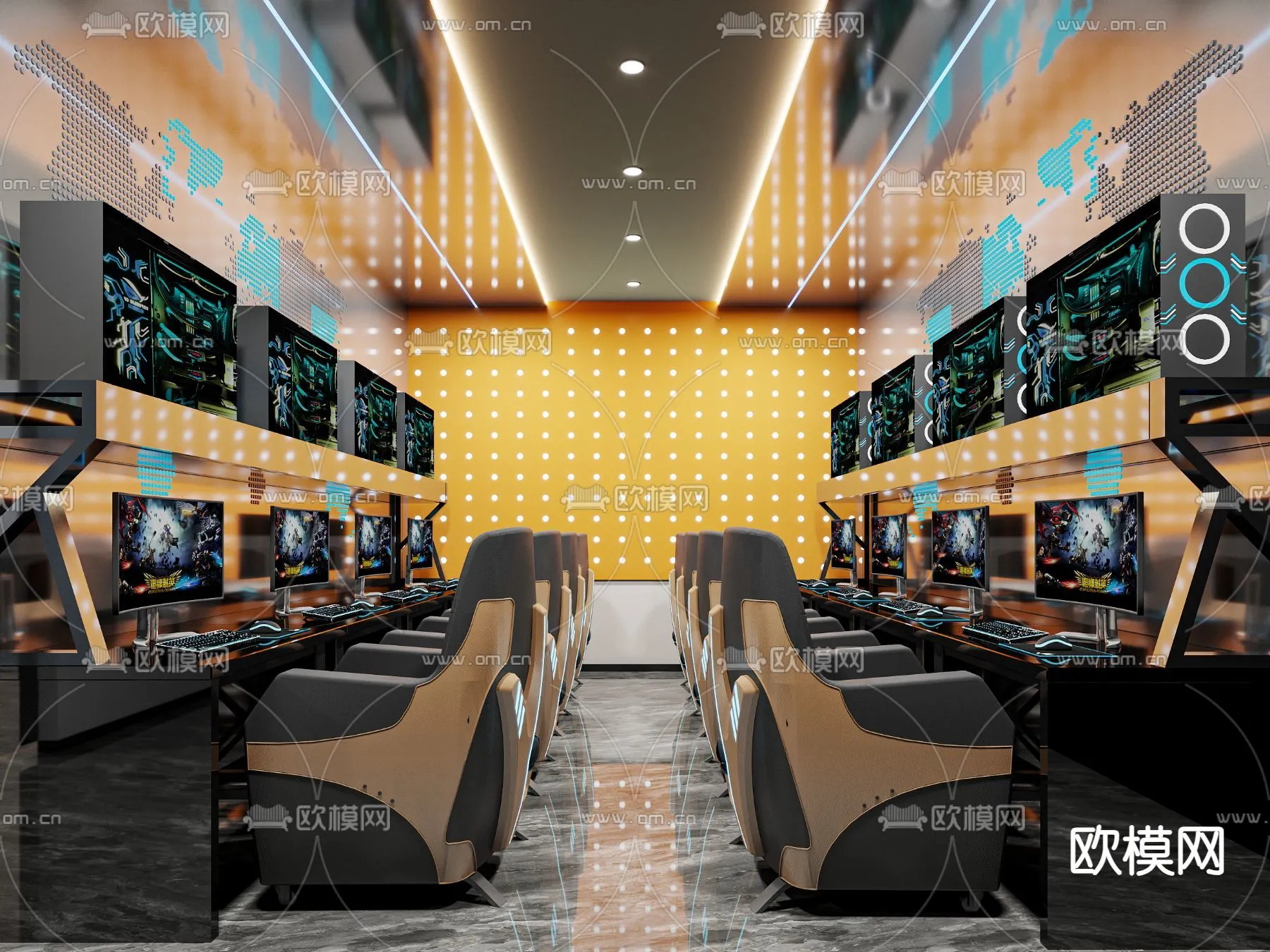 PUBLIC COMMERCE SPACE – 3D Model For Interior Design – 10874