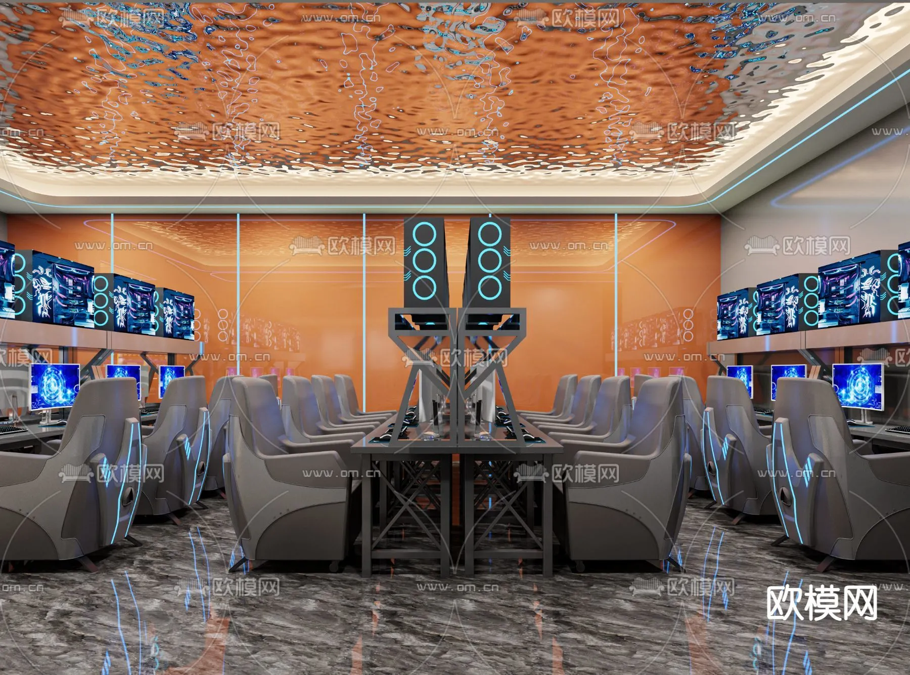 PUBLIC COMMERCE SPACE – 3D Model For Interior Design – 10877