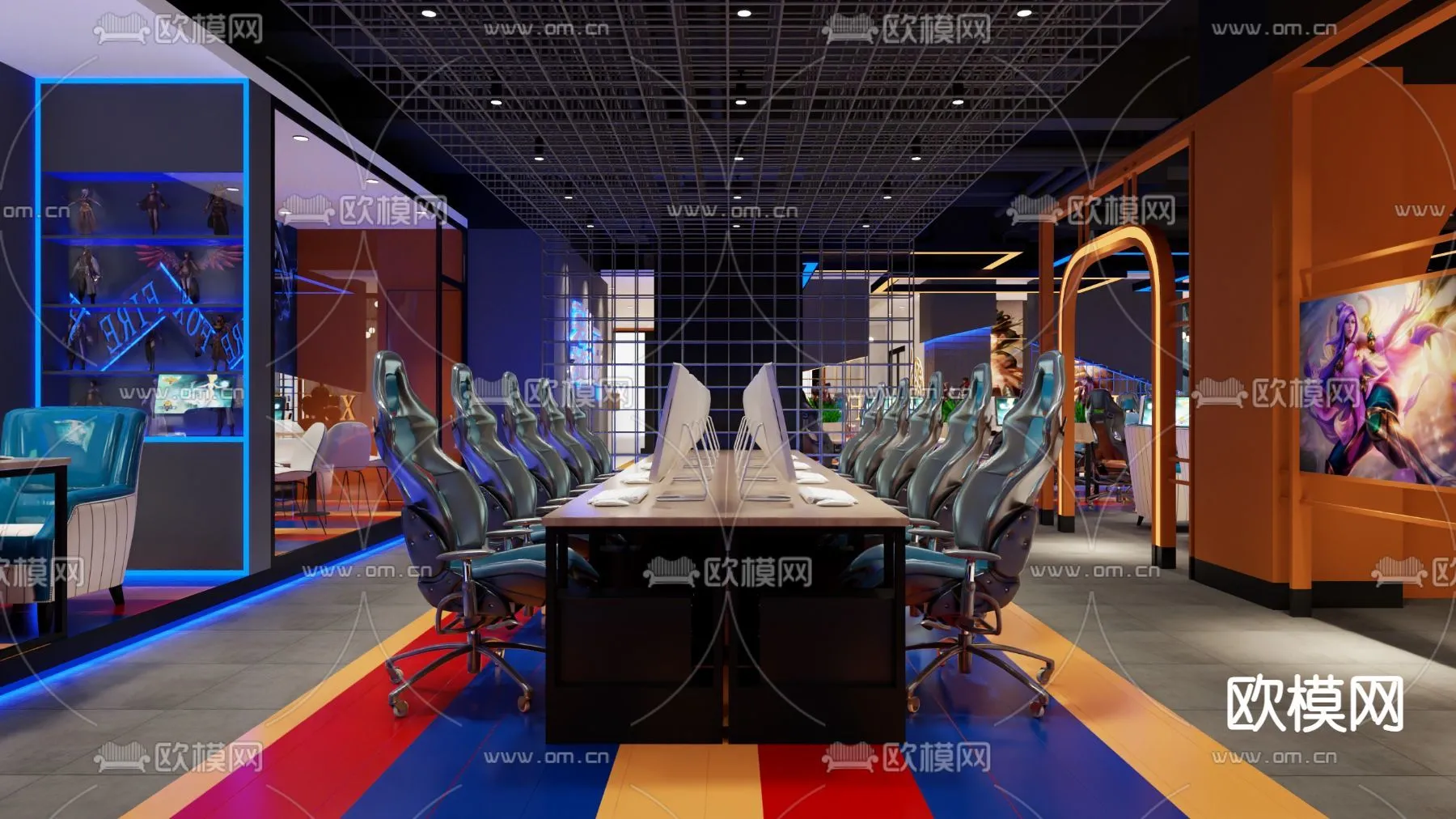 PUBLIC COMMERCE SPACE – 3D Model For Interior Design – 10879