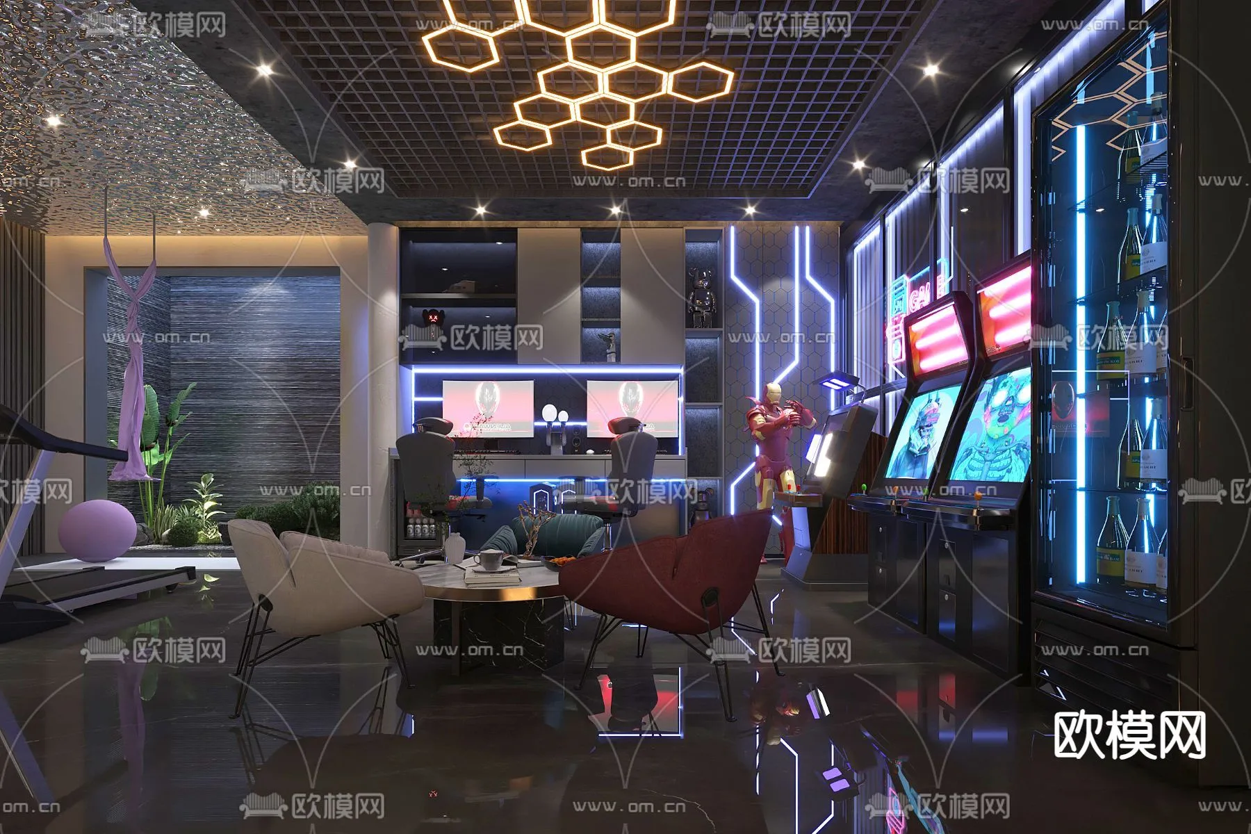 PUBLIC COMMERCE SPACE – 3D Model For Interior Design – 10881