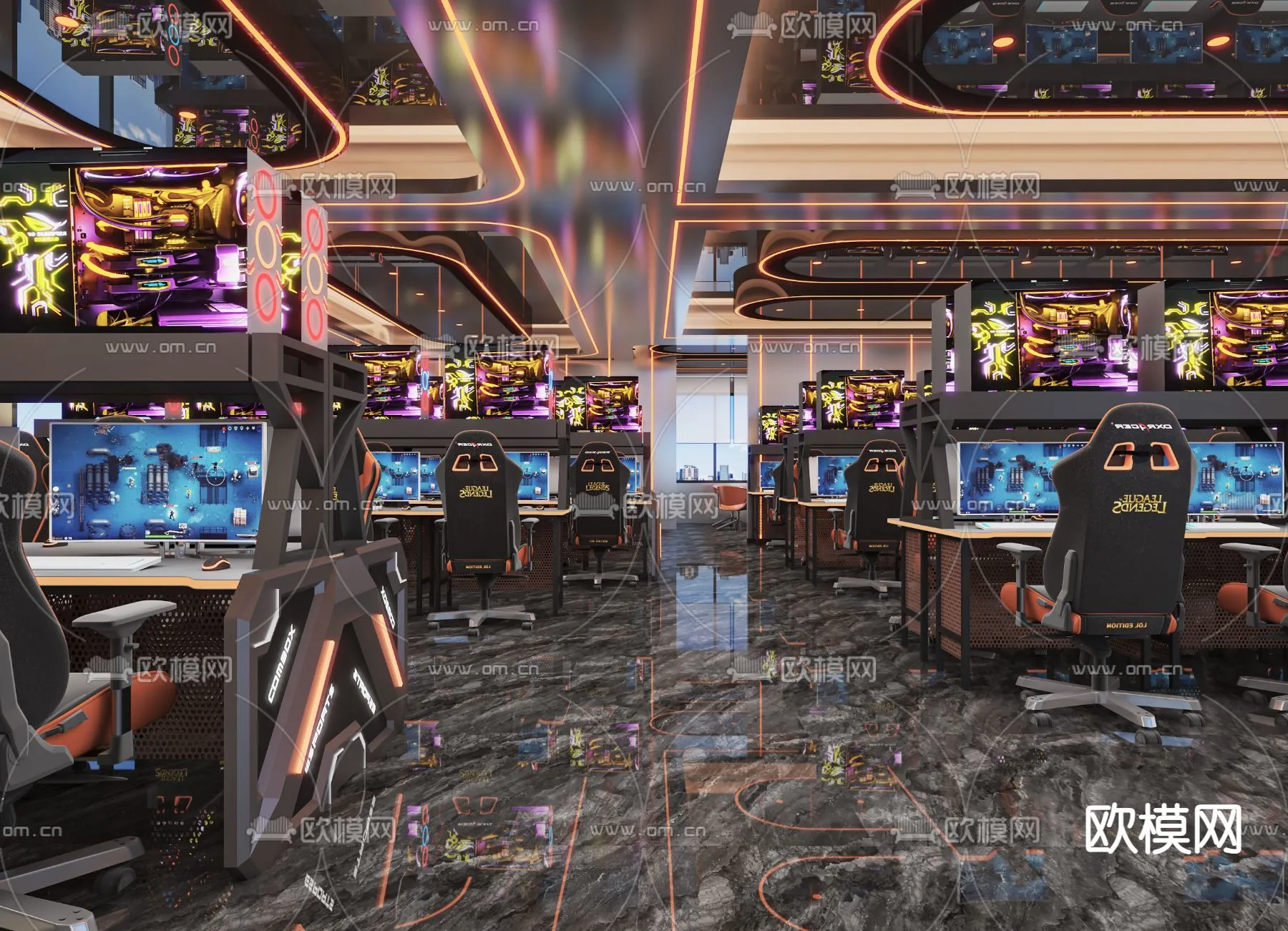 PUBLIC COMMERCE SPACE – 3D Model For Interior Design – 10882