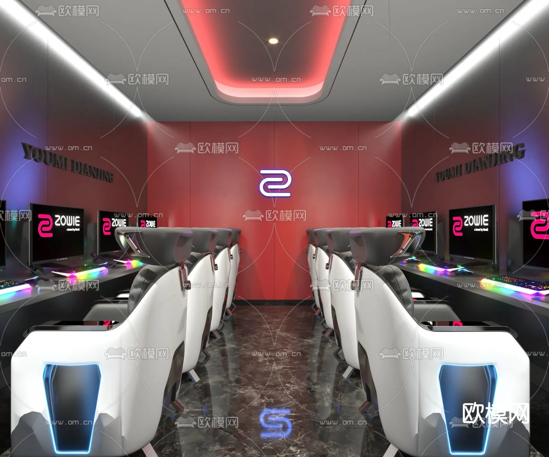 PUBLIC COMMERCE SPACE – 3D Model For Interior Design – 10887