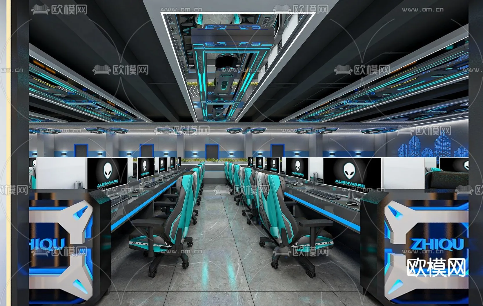 PUBLIC COMMERCE SPACE – 3D Model For Interior Design – 10889