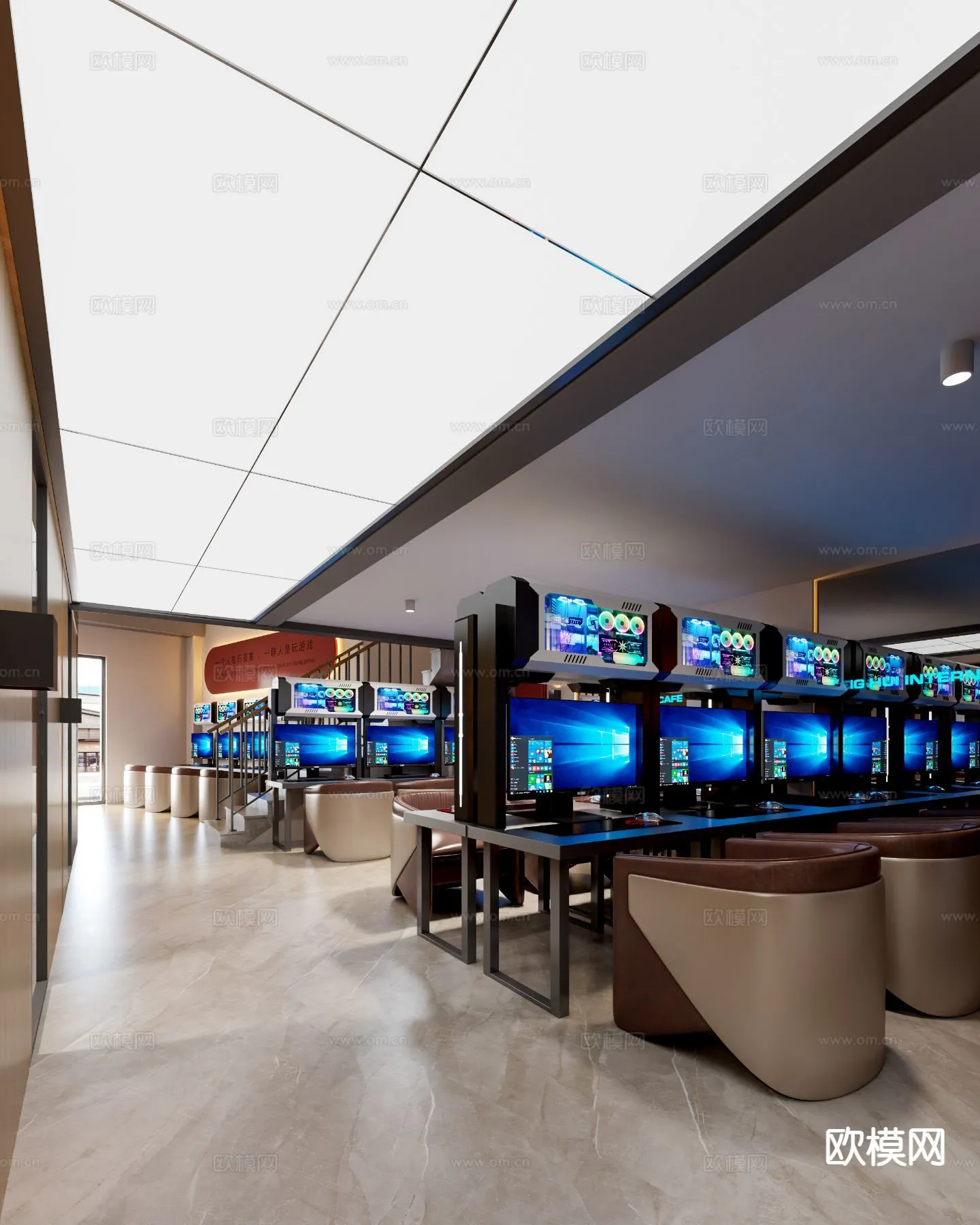 PUBLIC COMMERCE SPACE – 3D Model For Interior Design – 10894