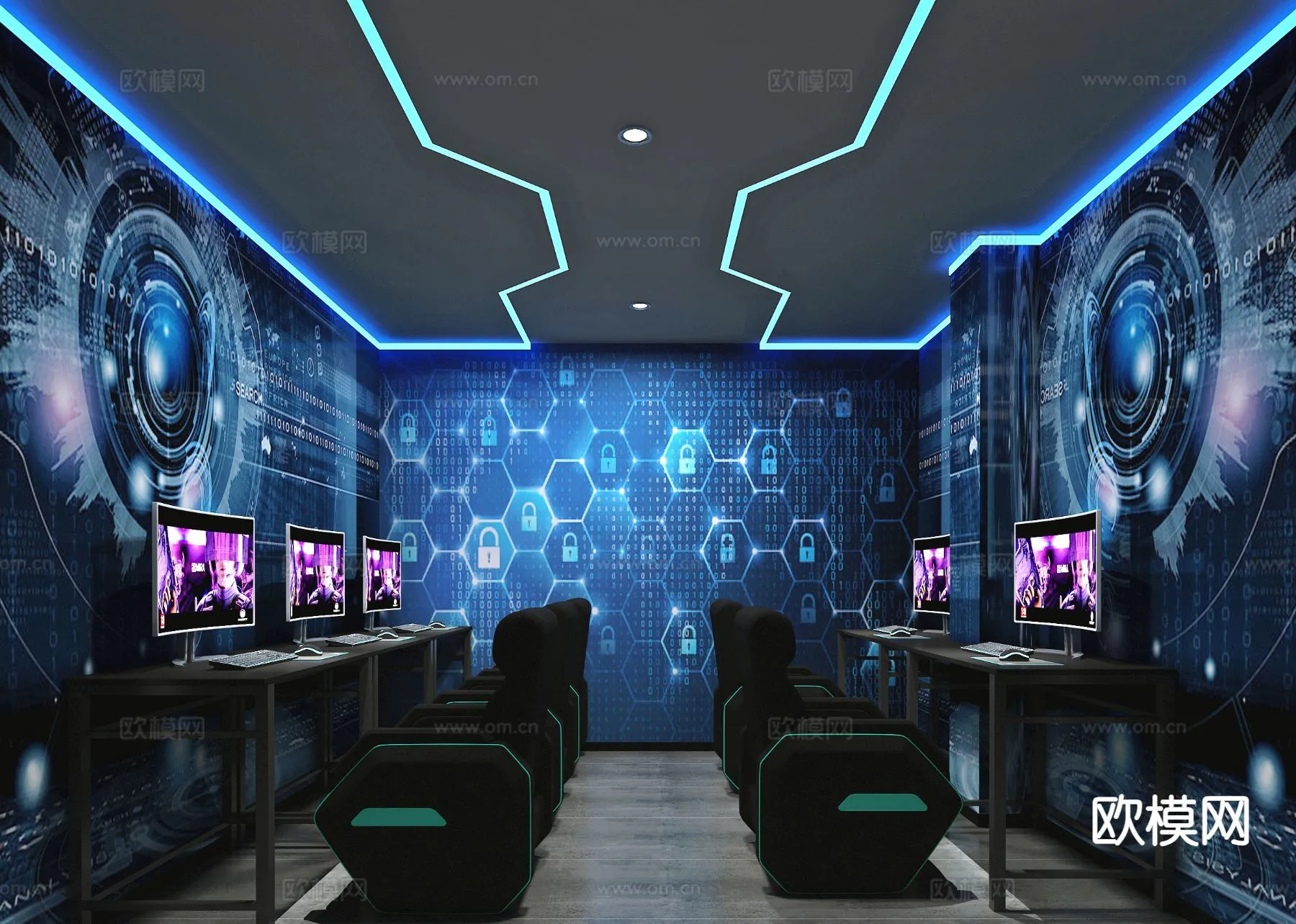 PUBLIC COMMERCE SPACE – 3D Model For Interior Design – 10895