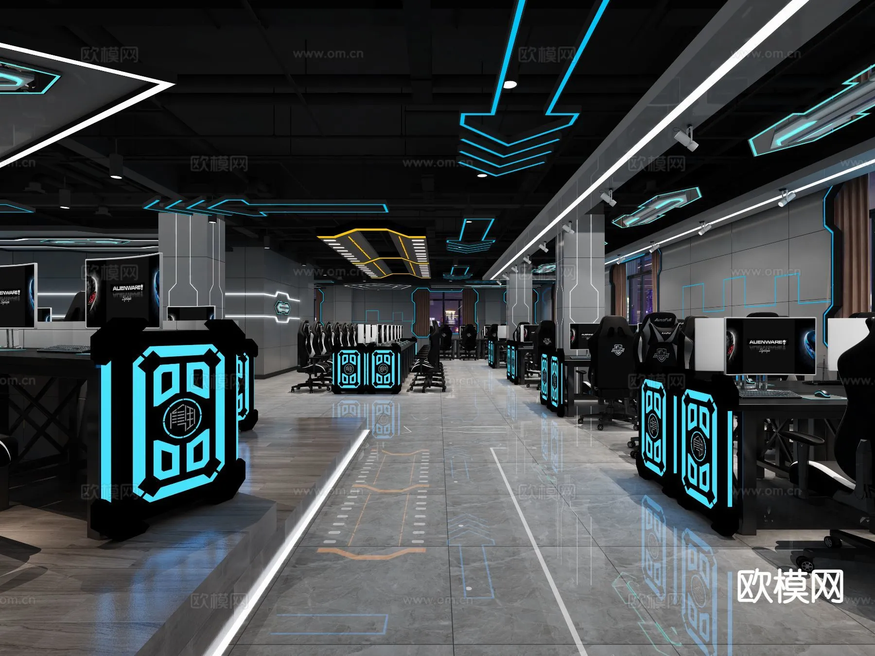 PUBLIC COMMERCE SPACE – 3D Model For Interior Design – 10897