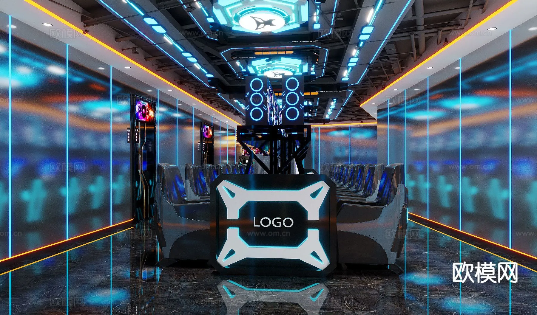 PUBLIC COMMERCE SPACE – 3D Model For Interior Design – 10899