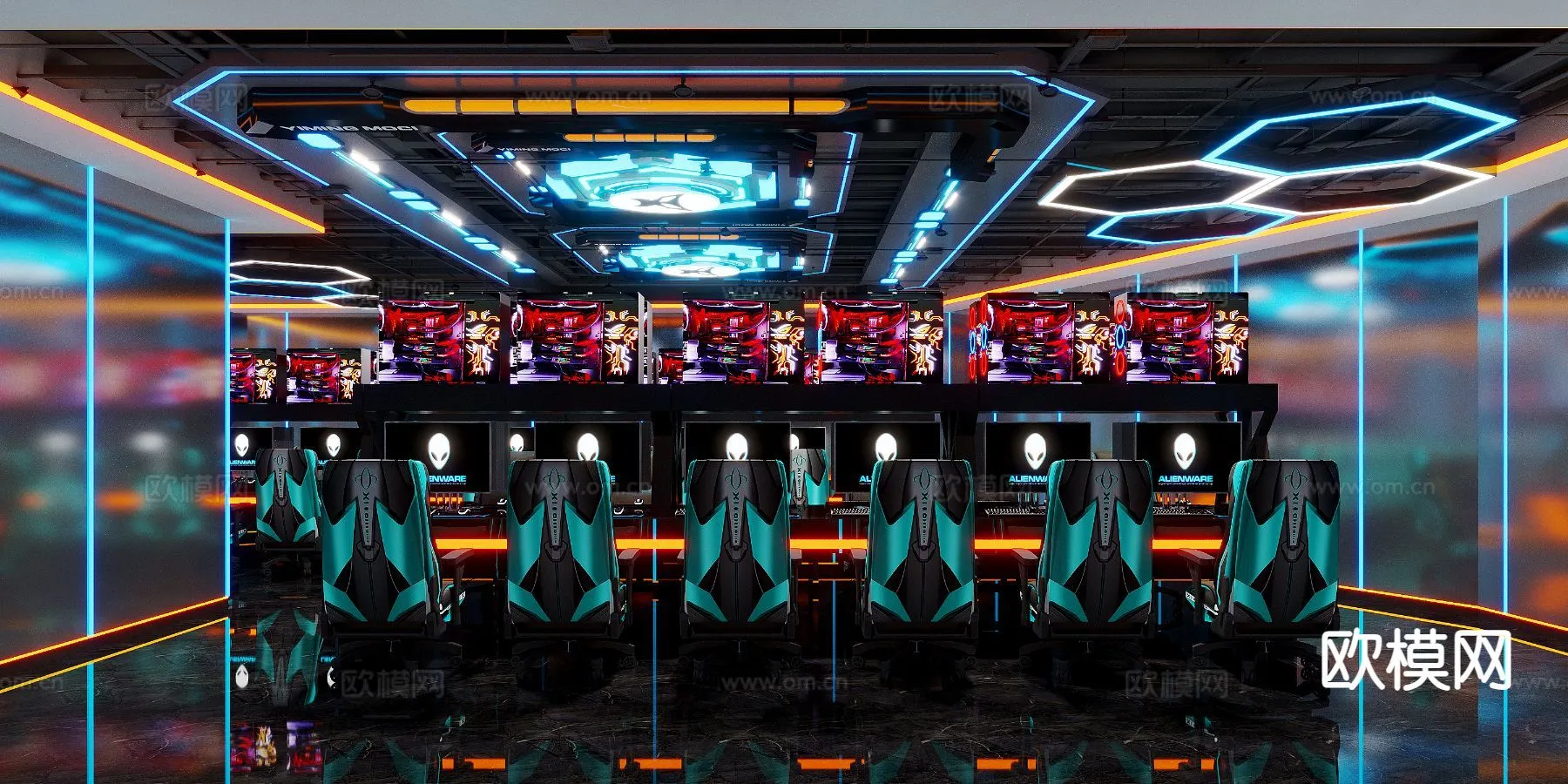 PUBLIC COMMERCE SPACE – 3D Model For Interior Design – 10900