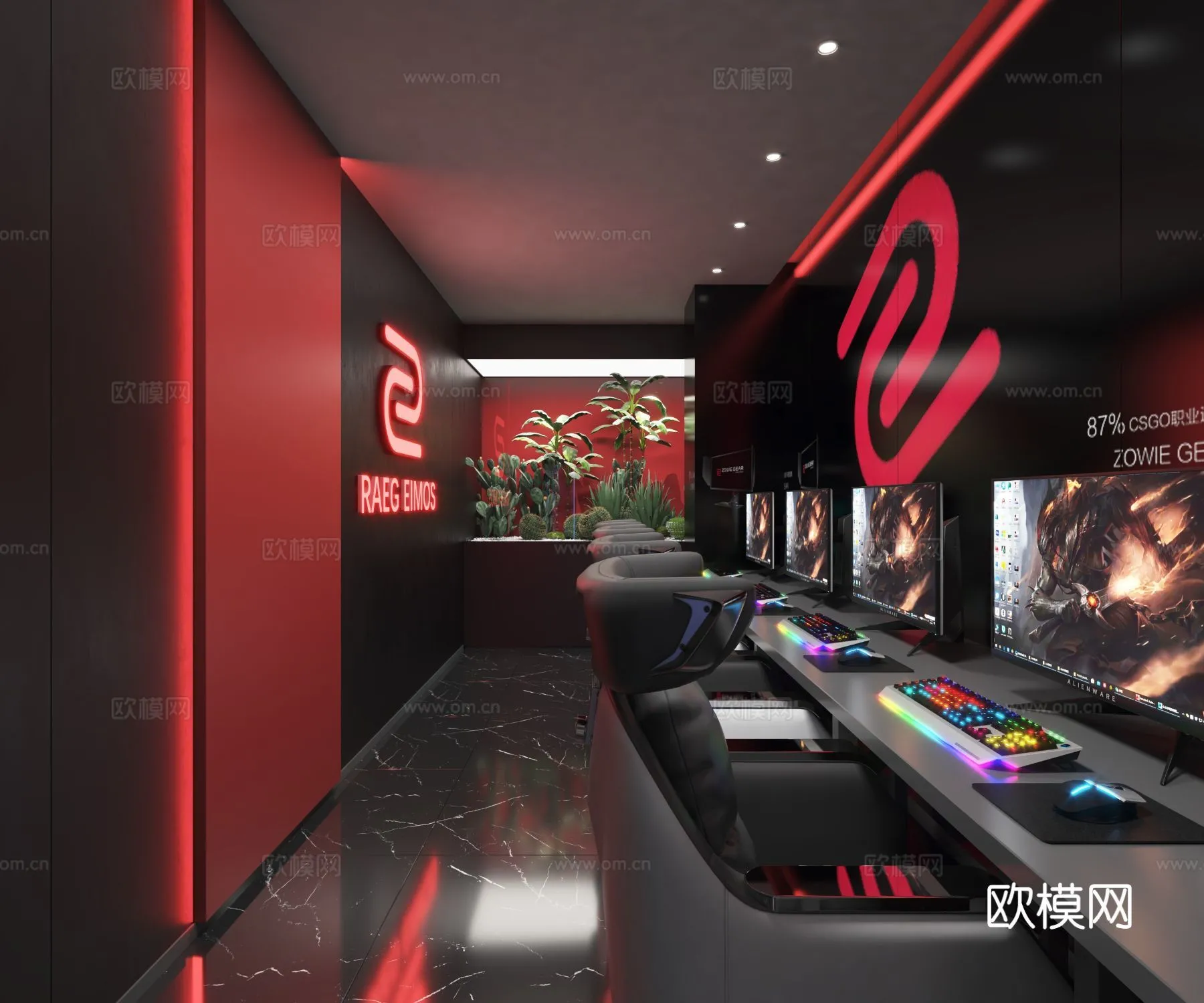 PUBLIC COMMERCE SPACE – 3D Model For Interior Design – 10904