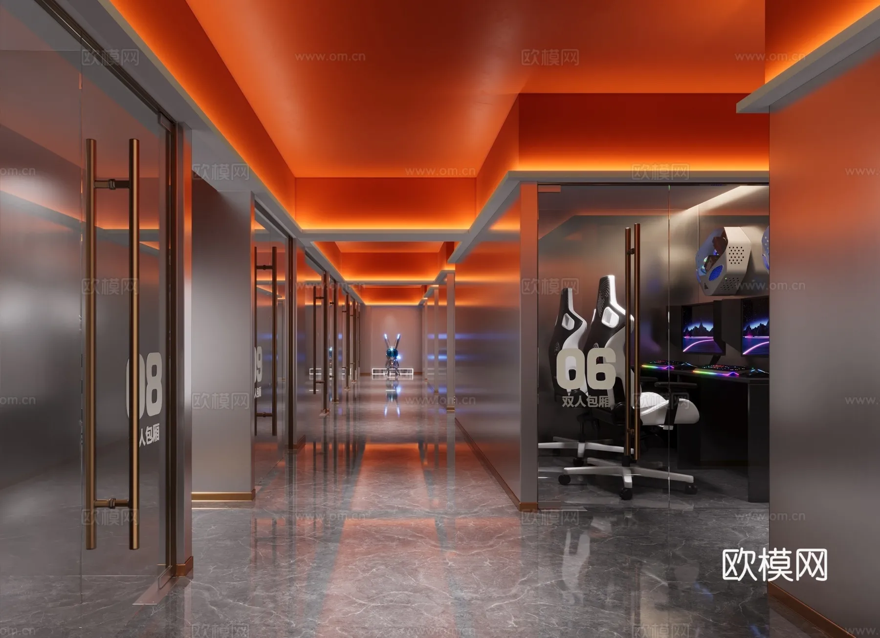 PUBLIC COMMERCE SPACE – 3D Model For Interior Design – 10909