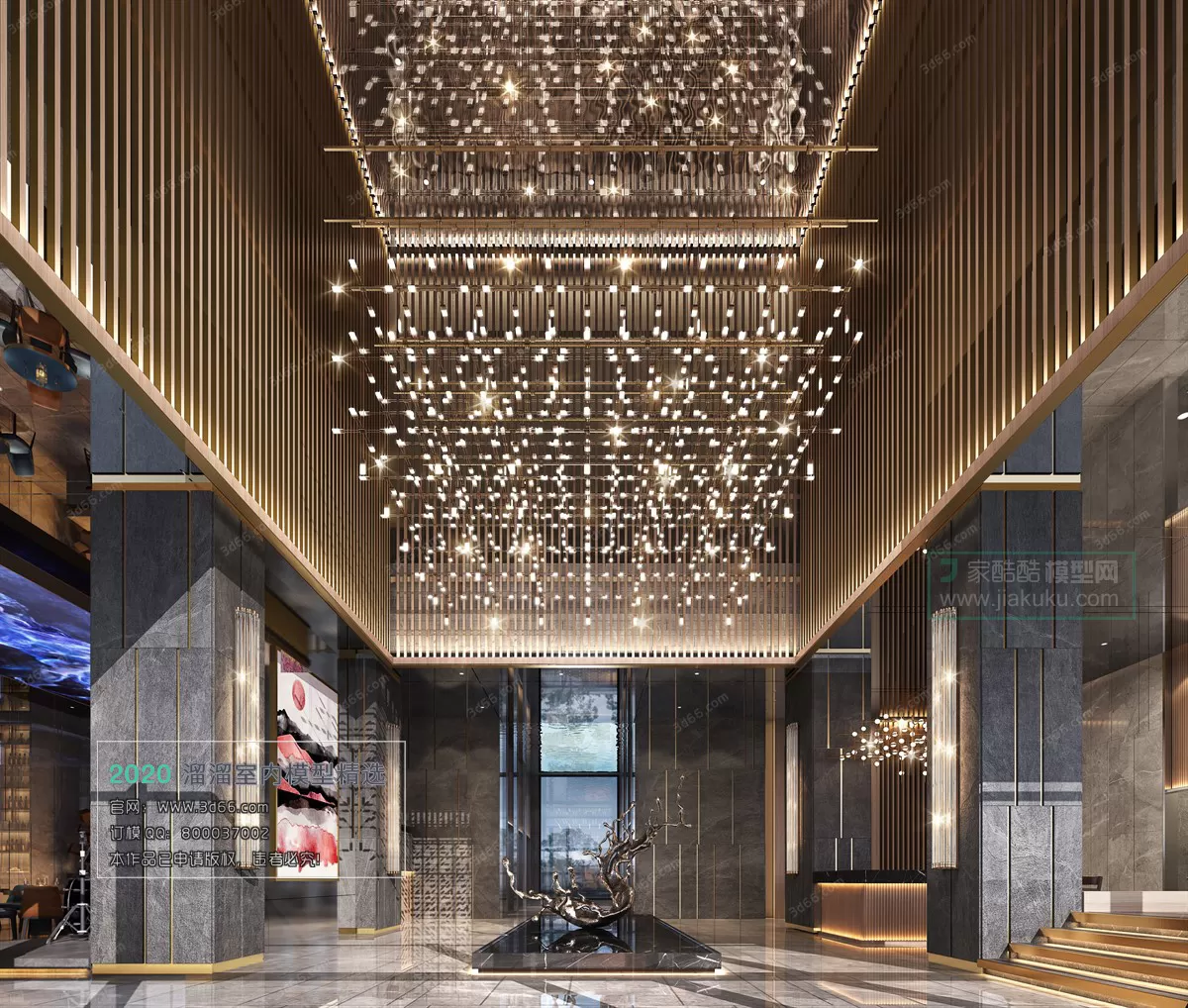 PUBLIC SPACE 3D MODEL – Lobby_Reception – 12 PUBLIC SPACE 3D MODEL – Lobby_Reception – 12