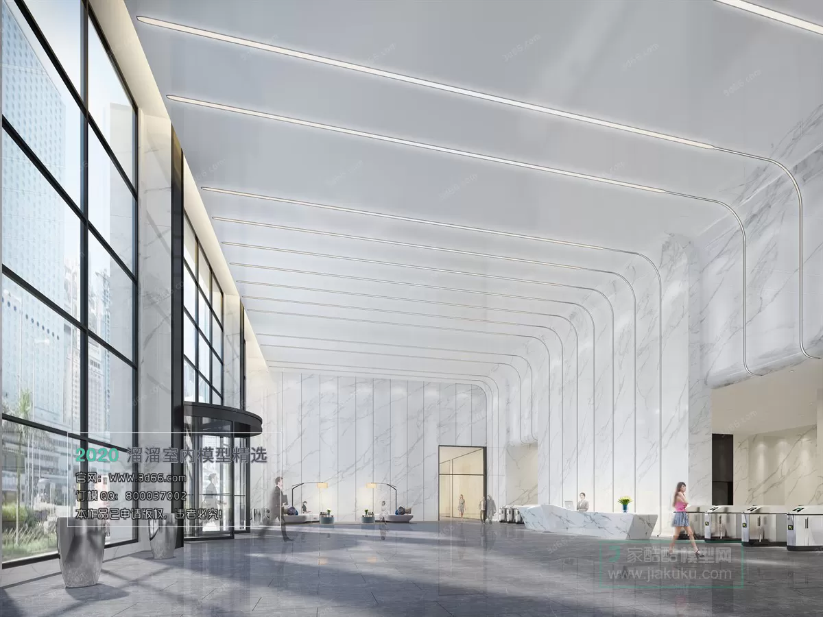 PUBLIC SPACE 3D MODEL – Lobby_Reception – 14 PUBLIC SPACE 3D MODEL – Lobby_Reception – 14