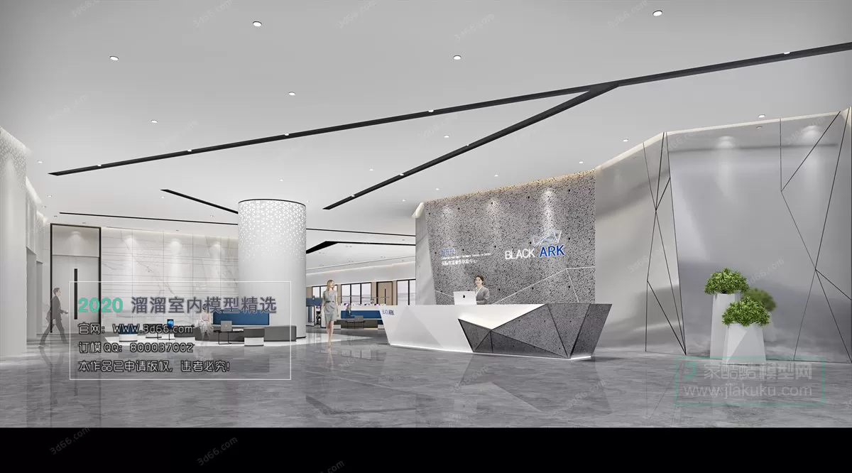 PUBLIC SPACE 3D MODEL – Lobby_Reception – 16 PUBLIC SPACE 3D MODEL – Lobby_Reception – 16