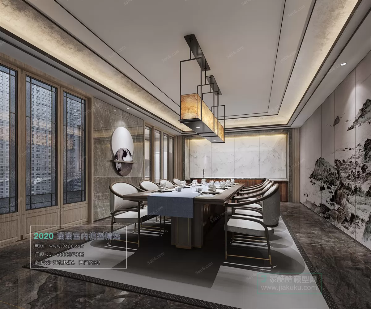 PUBLIC SPACE 3D MODEL – Compartment – 200