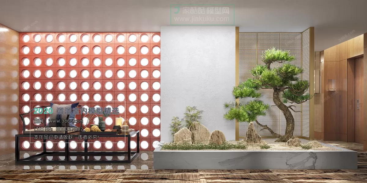 PUBLIC SPACE 3D MODEL – ElevatorLobby_Aisle – 217