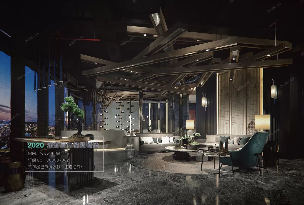 PUBLIC SPACE 3D MODEL – ClubHouse – 234