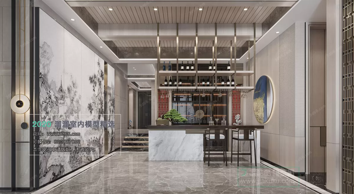 PUBLIC SPACE 3D MODEL – ClubHouse – 240