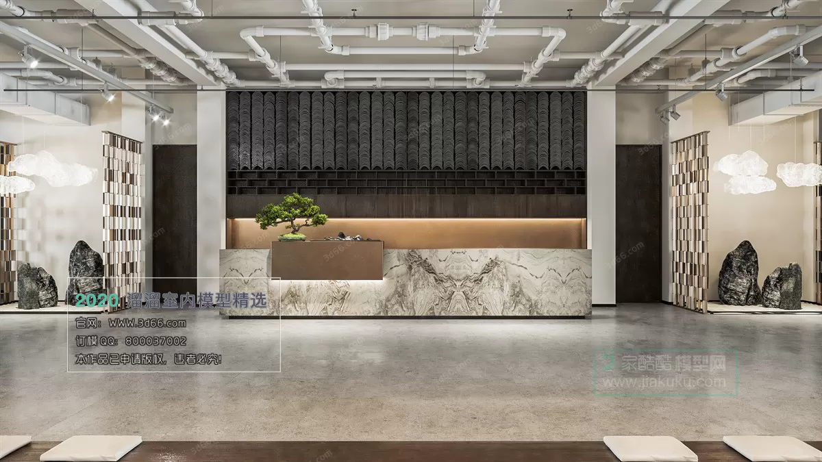 PUBLIC SPACE 3D MODEL – Lobby_Reception – 28 PUBLIC SPACE 3D MODEL – Lobby_Reception – 28