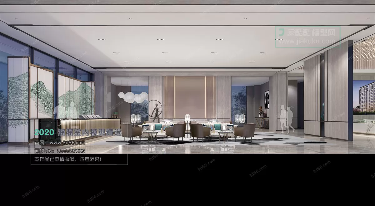 PUBLIC SPACE 3D MODEL – Lobby_Reception – 39 PUBLIC SPACE 3D MODEL – Lobby_Reception – 39