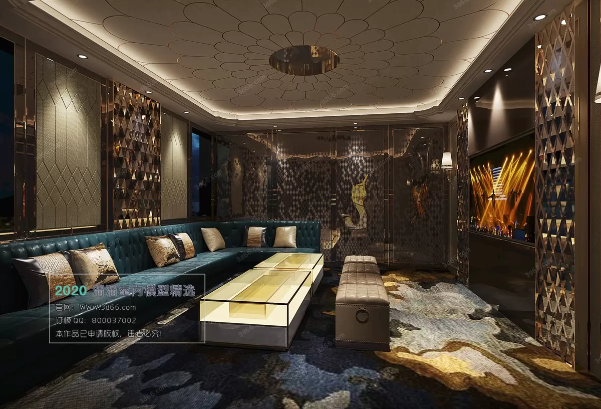 PUBLIC SPACE 3D MODEL – KTV_Bar_SPA – 88 PUBLIC SPACE 3D MODEL – KTV_Bar_SPA – 88