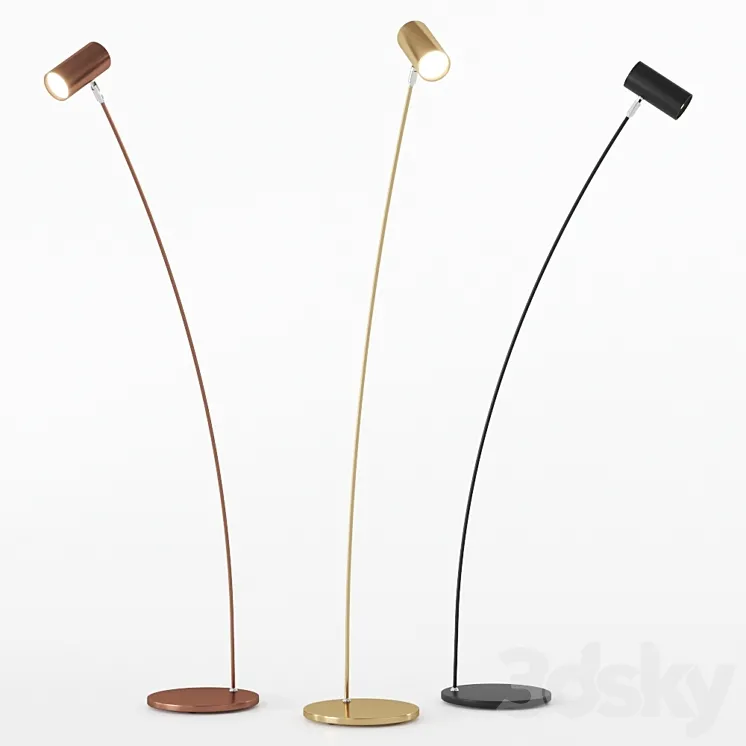 Puck 39911 by Örsjö Belysning floor lamp floor lamp 3D Model Free Download