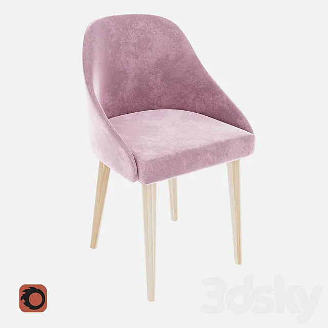 Pudra chair 3D Model