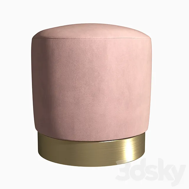 Puf Osman Foundation 46 Cm 3D Model Puf Osman Foundation 46 Cm 3D Model