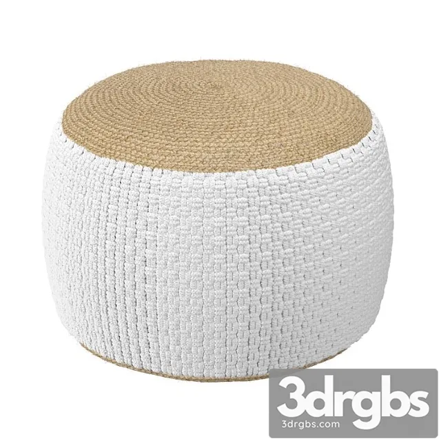 Puf Pletenyi Iz Dzhuta I Khlopka Knot 3D Model Download