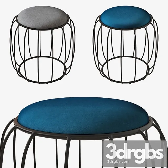 Puff Barrel 45×45 Cosmo 2 3D Model Download