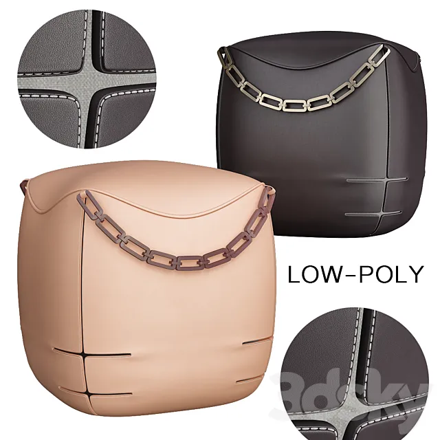 Puff by fendi Casa 3DModel Puff by fendi Casa 3DModel