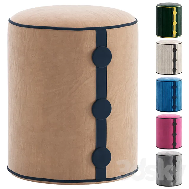 Puff Drum Button by ogogo.ru_Пуф Барабанная кнопка 3D Model Puff Drum Button by ogogo.ru_Пуф Барабанная кнопка 3D Model