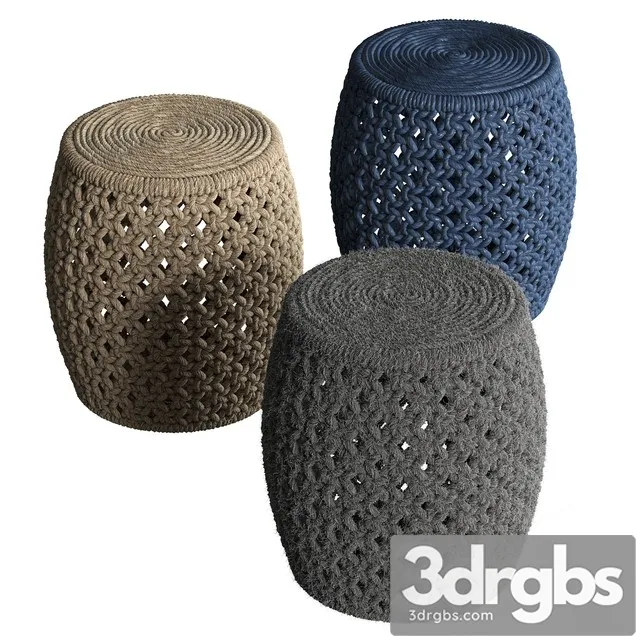 Puffs Angela Stool from Madegoods 3D Model Download