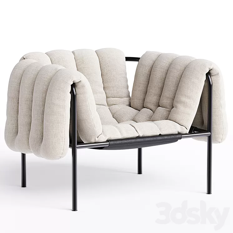 Puffy lounge chair 3D Model Free Download