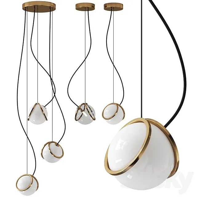 Pug by Terzani Pendant Lamp 3D Model