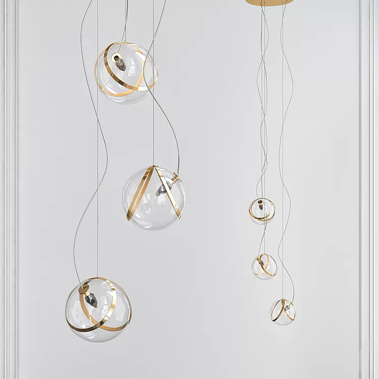 Pug Terzani Lampada a Sospensione 3D Model Pug Terzani Lampada a Sospensione 3D Model