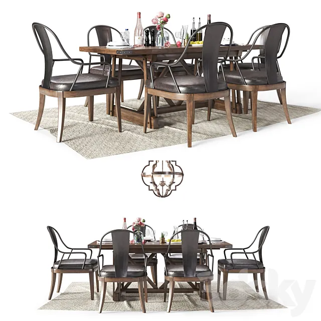 Pulaski Furniture _ Dining set 3DModel