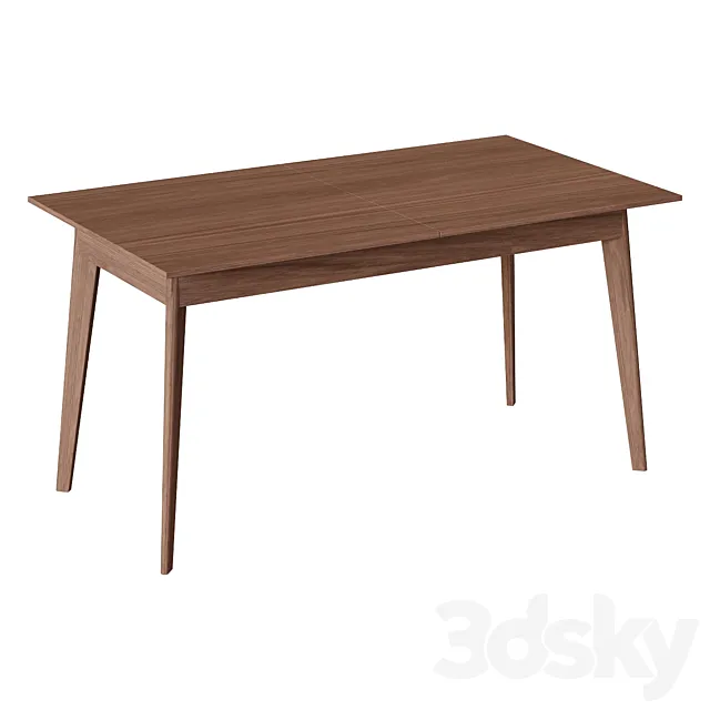 Pull-out dining table DT706 3D Model