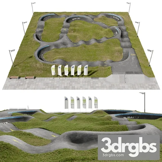 Pump Track 3D Model Download Pump Track 3D Model Download