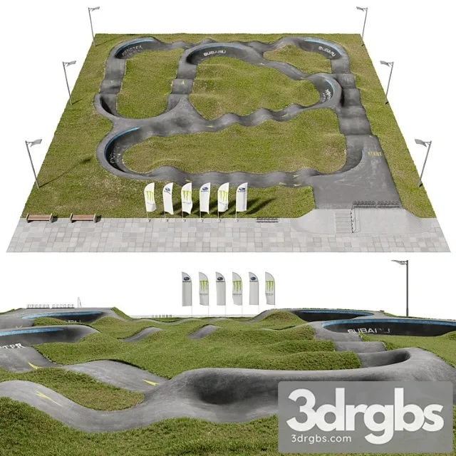 Pump track 3D Model Download