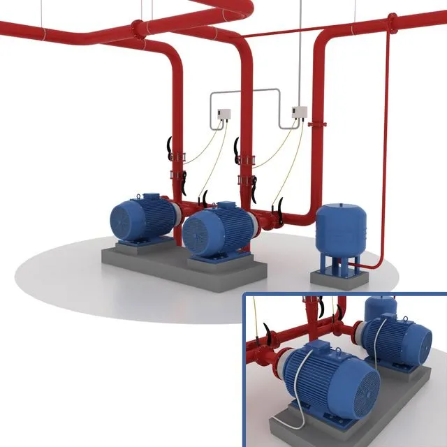 Pumping station 3D Model