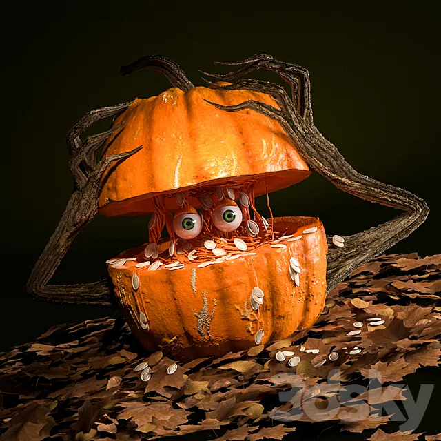 Pumpkin Monster 3D Model