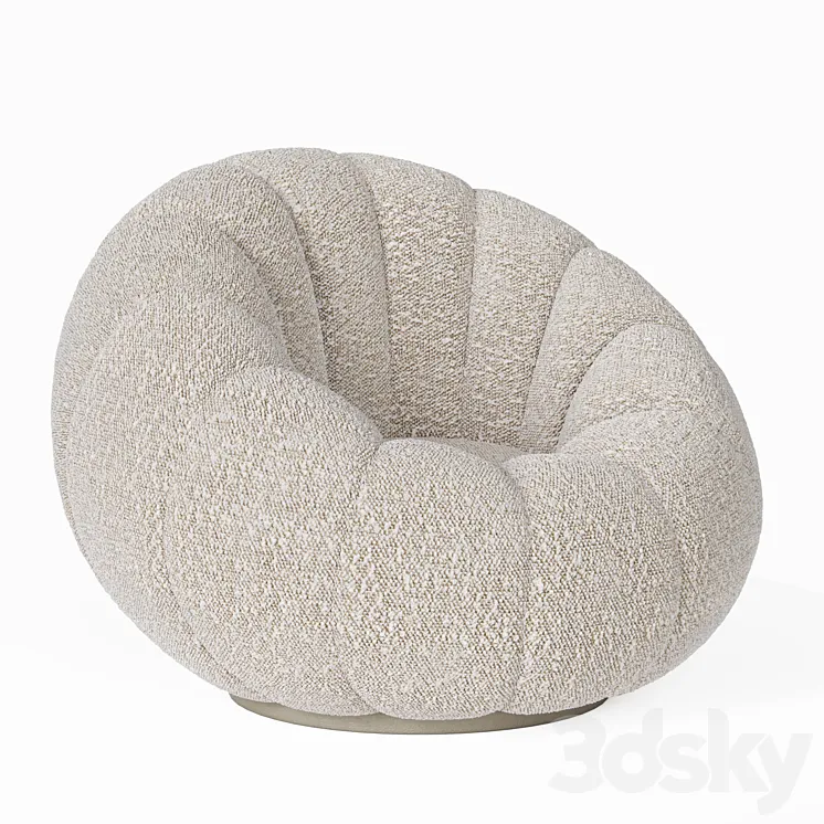 Pumpkin sofa 3D Model Free Download