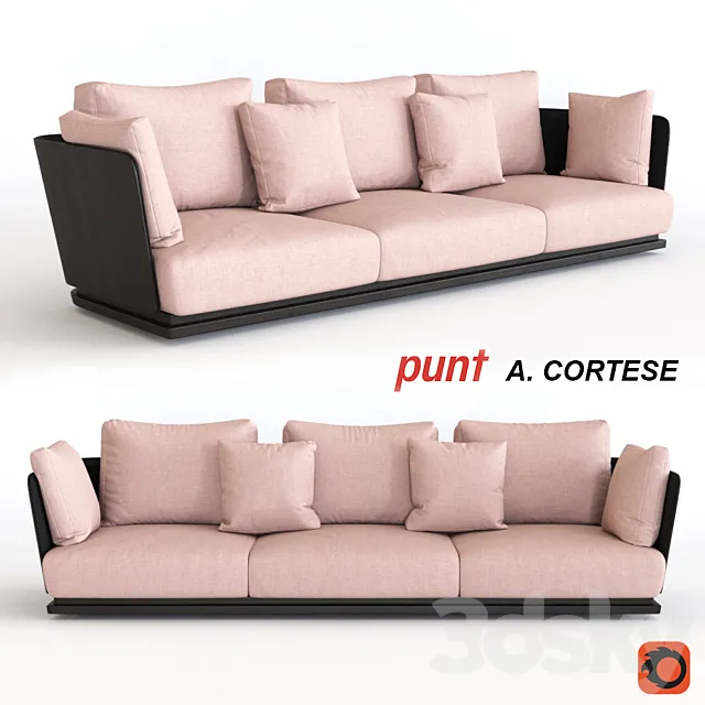 PUNT A. CORTESE | Sofa 3D Model PUNT A. CORTESE | Sofa 3D Model