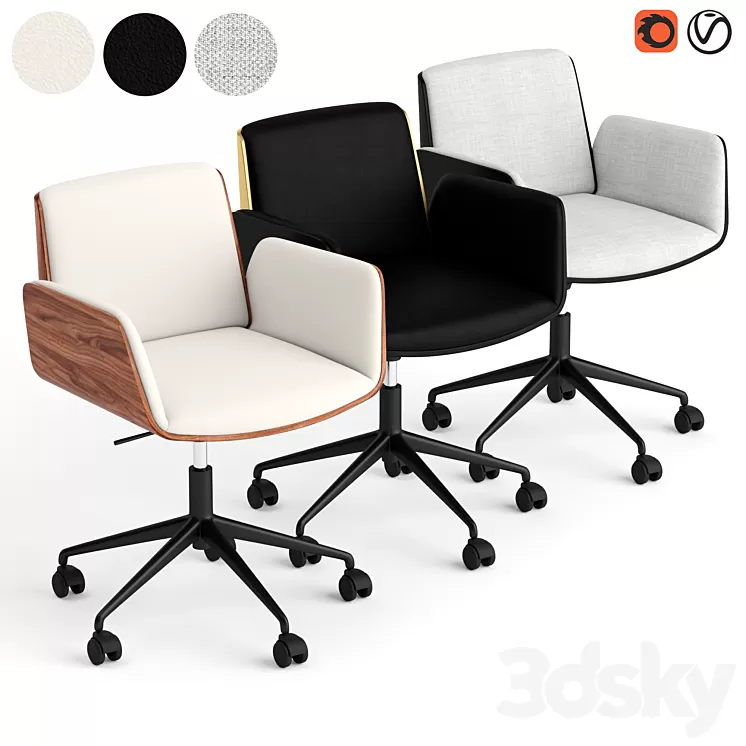 Punt Hug office chair 3D Model Punt Hug office chair 3D Model