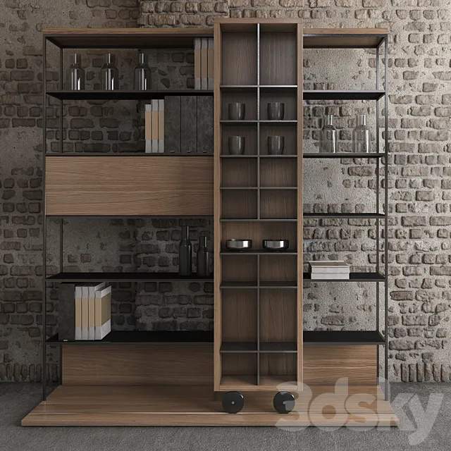 Punt literatura shelf 3DModel