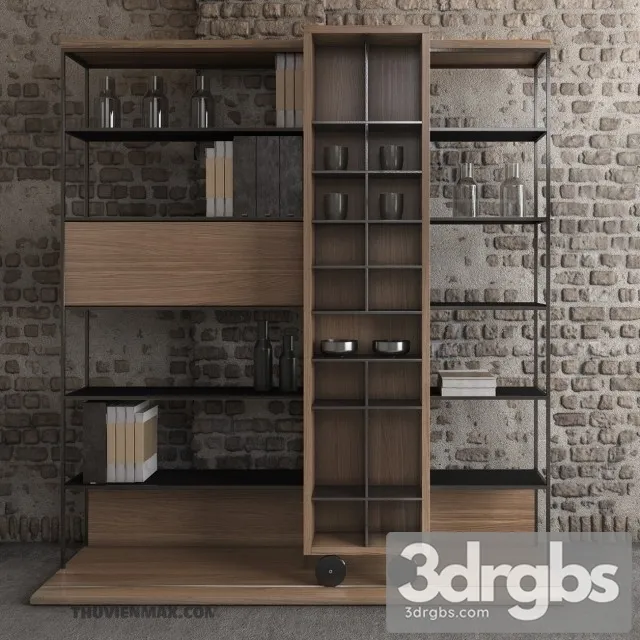 Punt Literatura Shelf 4 3D Model Download