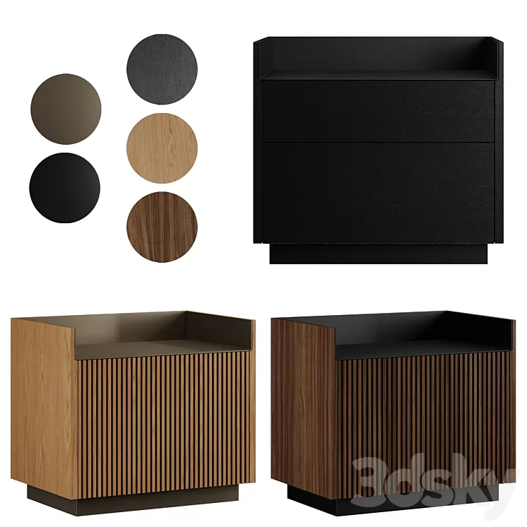 Punt Mobles STOCKHOLM BEDSIDE TABLE 3D Model